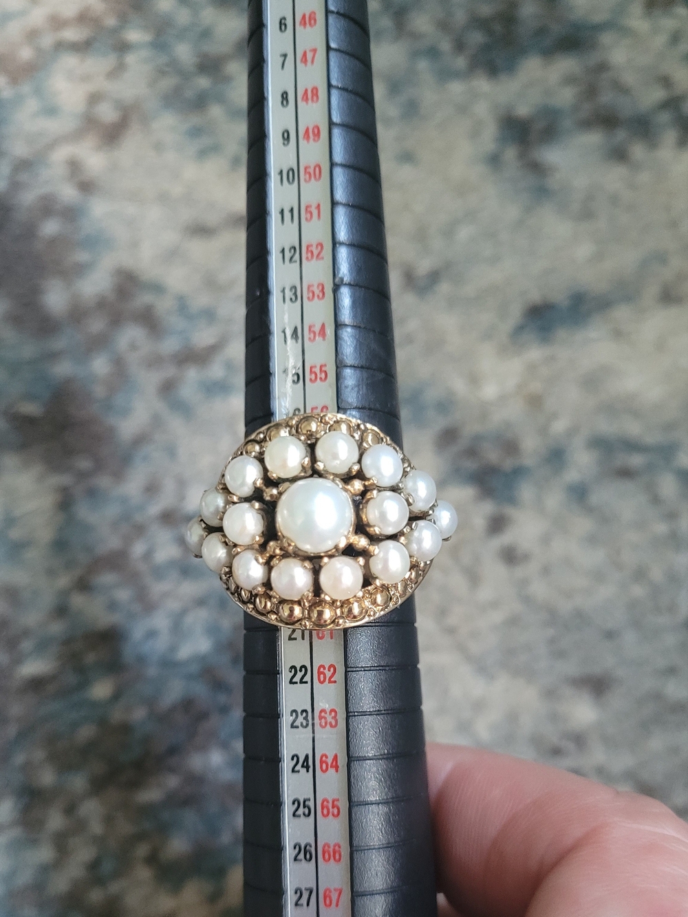 Nicky Butler Gold-Tone Ring with White Pearls